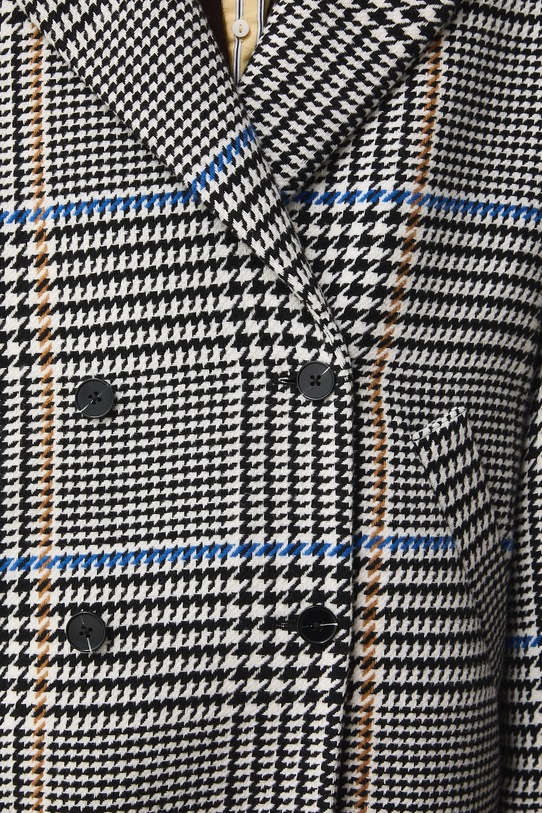 Medicine płaszcz z domieszką wełny RS26-KPD100 czarny