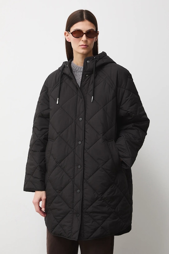 Medicine płaszcz pikowany damski czarny RS26-KPD200