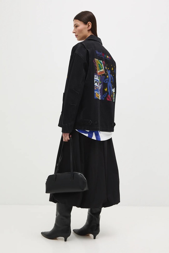 Rifľová bunda z kolekcie Eviva L'arte čierna RS26-KUD250