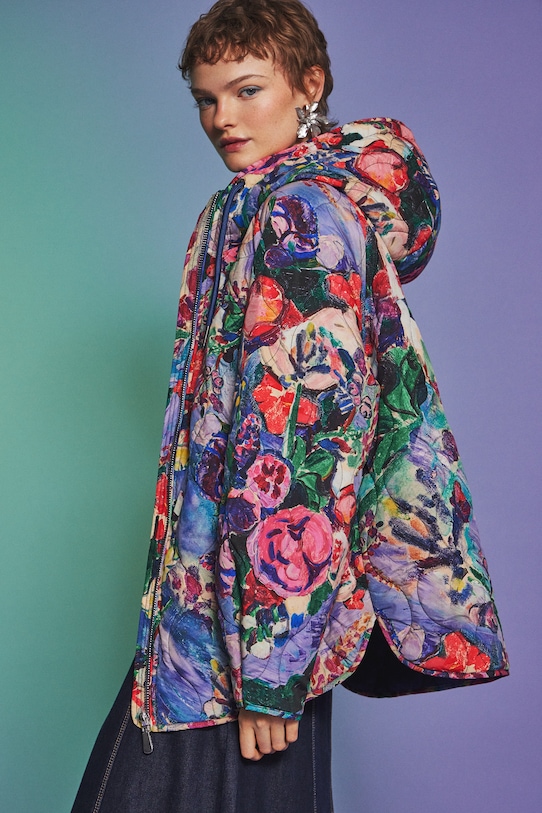 Kurtka damska z kolekcji Eviva L'arte RS26-KUD252 multicolor RS26