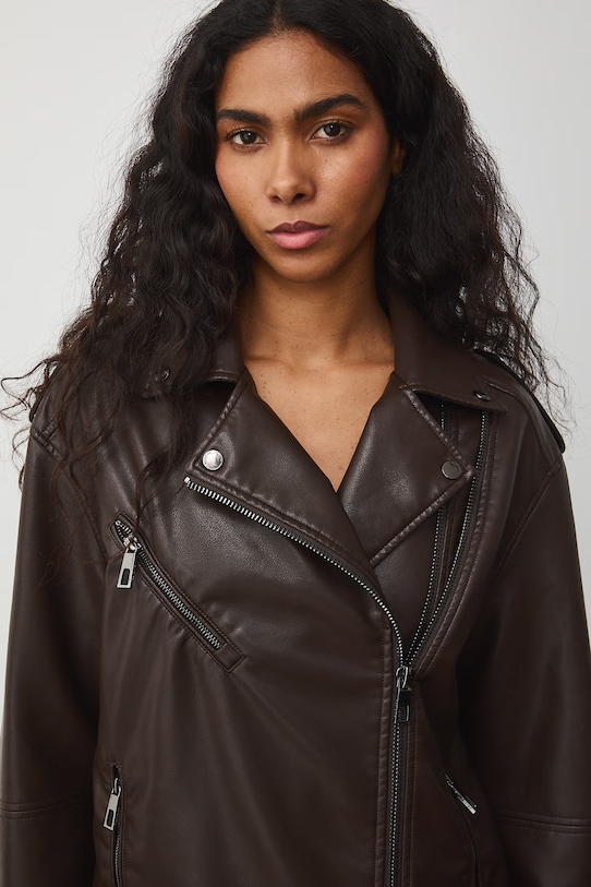 Medicine kurtka biker brązowy RS26-KUD301