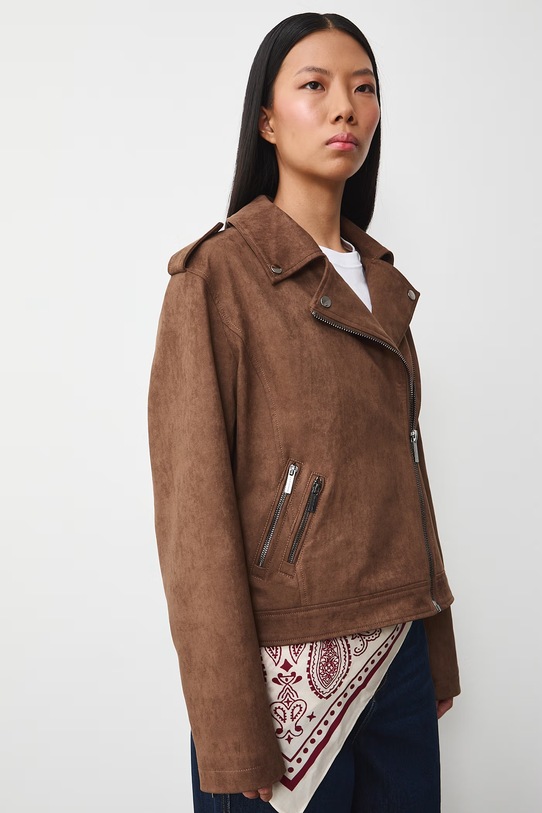 Medicine kurtka zamszowa nieocieplane beżowy RS26-KUD302