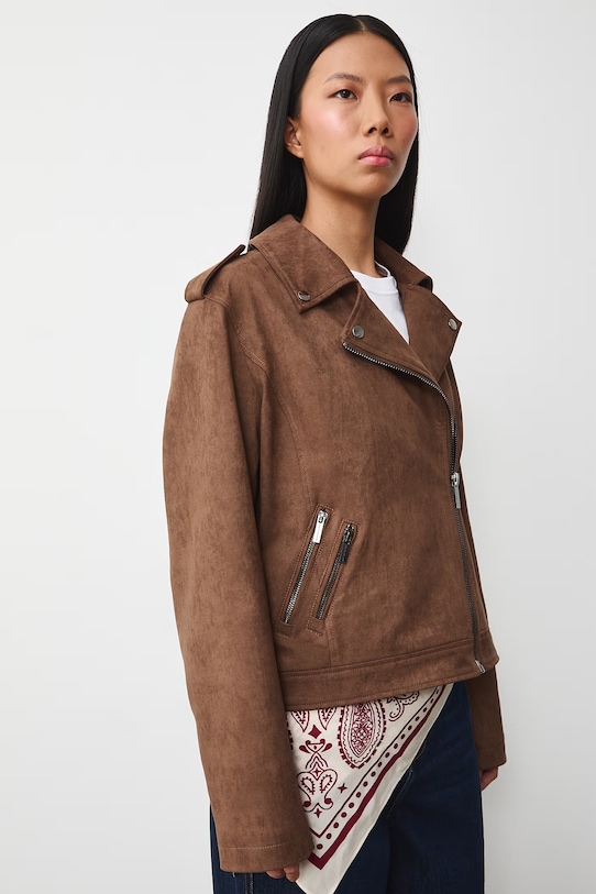 Medicine kurtka zamszowa nieocieplane beżowy RS26-KUD302