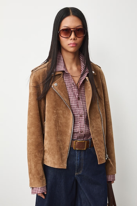 Замшева куртка Medicine бежевий RS26-KUD302