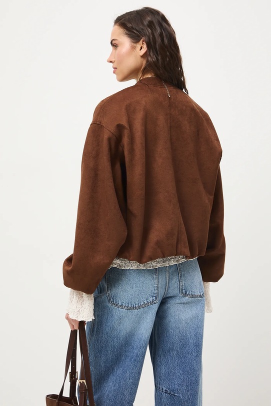 Oblečenie Bunda oversize RS26-KUD400 béžová