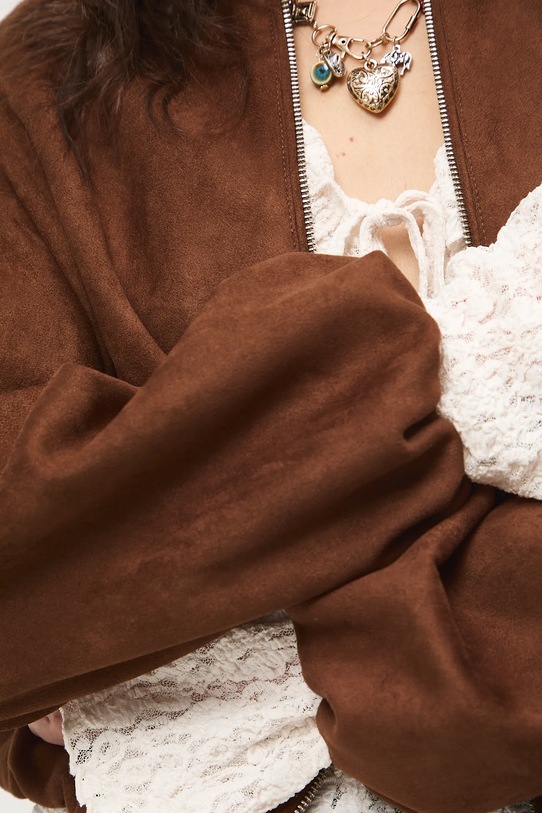 Bunda oversize RS26-KUD400 béžová