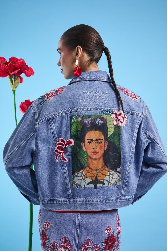 Medicine kurtka jeansowa bawełniana bez kaptura niebieski RS26-KUD455