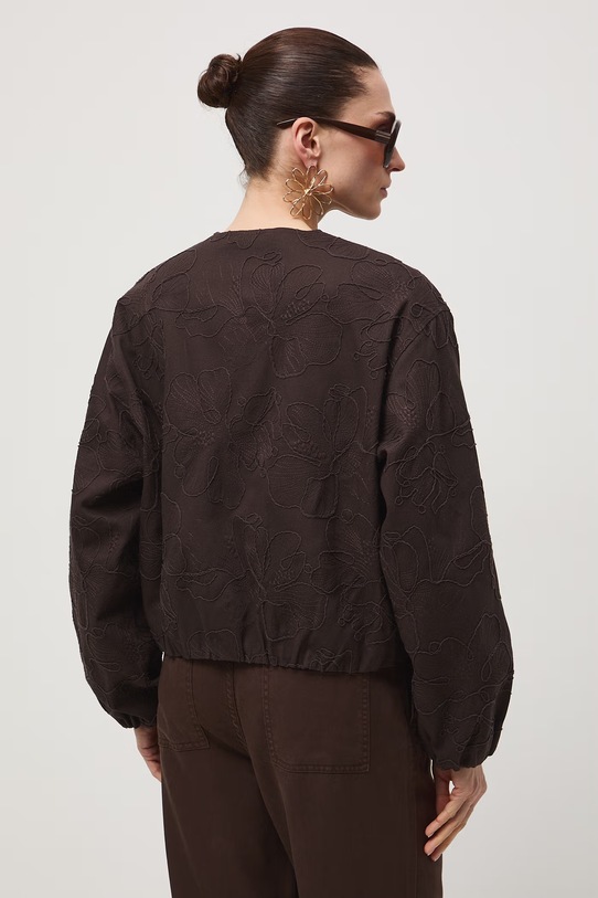 Odzież Medicine bomberka damska bawełniana RS26-KUD505 brązowy