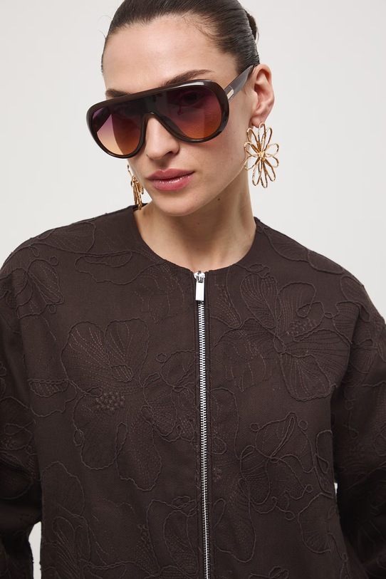 Medicine bomberka damska bawełniana brązowy RS26-KUD505