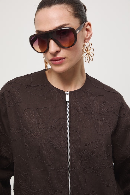 Medicine bomberka damska bawełniana brązowy RS26-KUD505