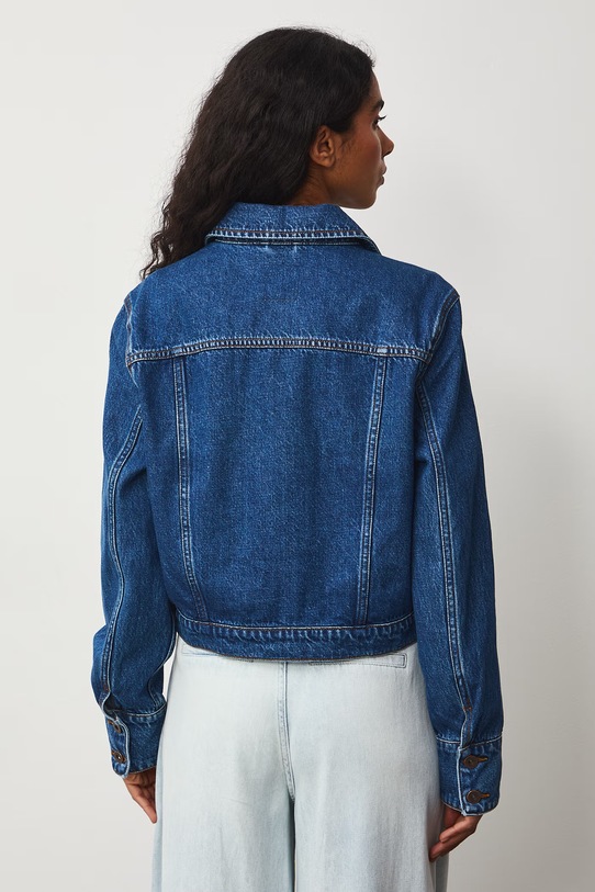 Odzież Medicine kurtka jeansowa damska bawełniana RS26-KUD506 granatowy