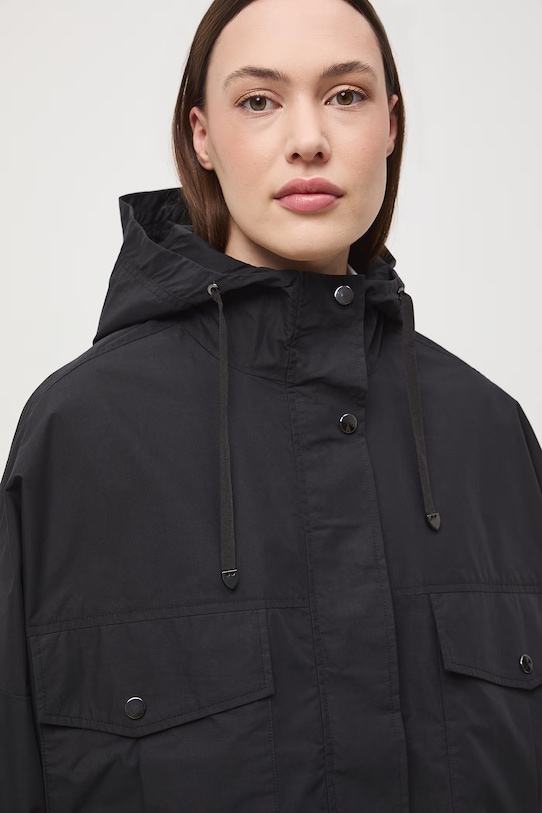 Medicine krótka kurtka damska z bawełny czarny RS26-KUD600