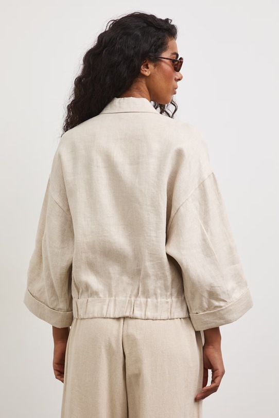 Odzież Medicine bomberka damska lniana RS26-KUD802 beżowy