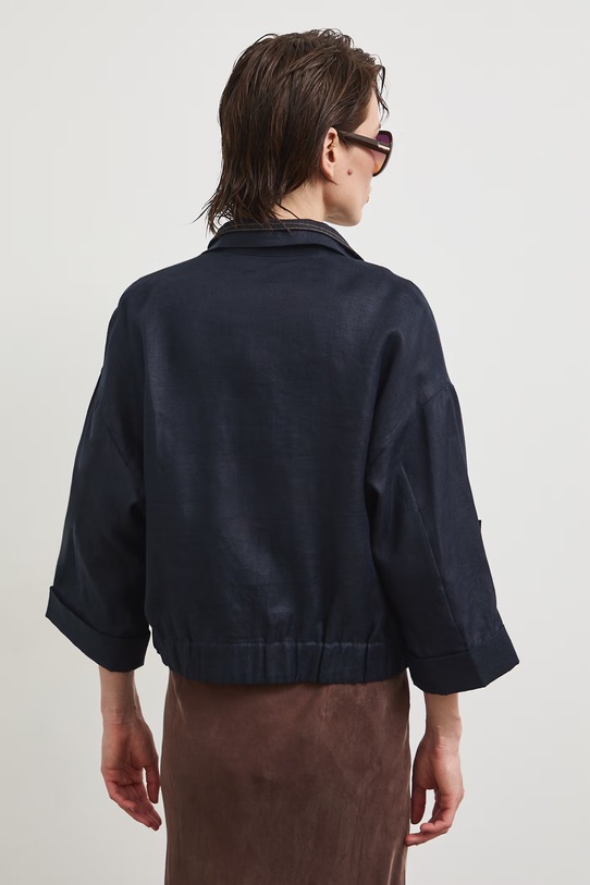 Odzież Medicine bomberka damska lniana RS26-KUD802 granatowy