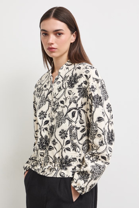 Bomberka damska z lnem multicolor RS26-KUD900