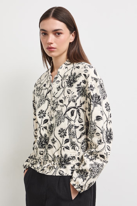 Bomberka damska z lnem multicolor RS26-KUD900