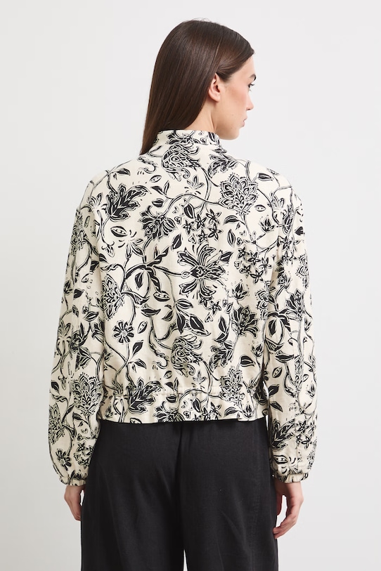 Odzież Bomberka damska z lnem RS26-KUD900 multicolor