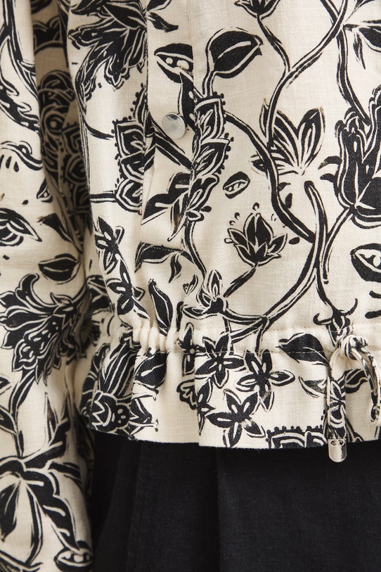 Bomberka damska z lnem RS26-KUD900 multicolor