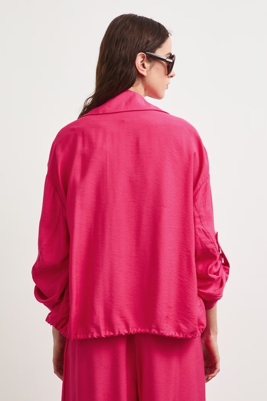 Odzież Kurtka damska z wiskozą RS26-KUD903 różowy