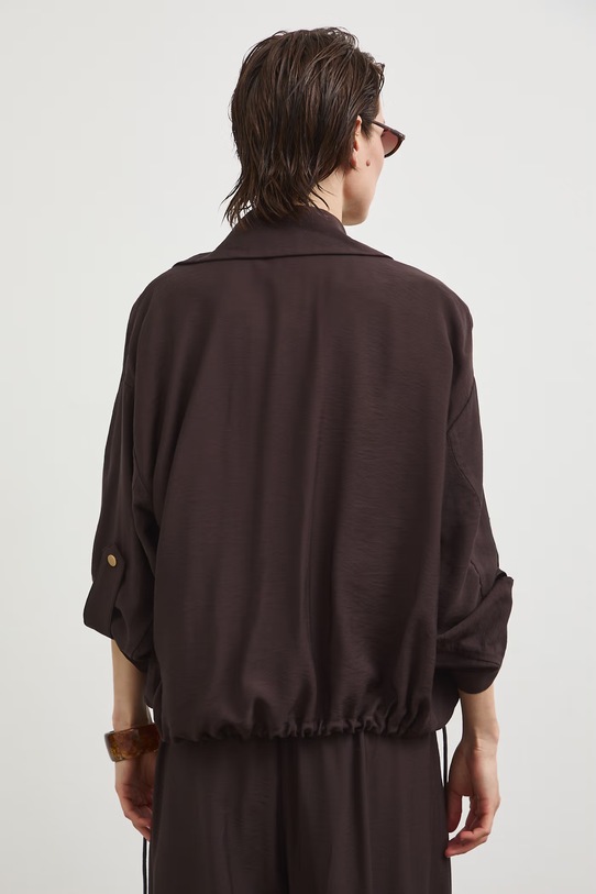 Odzież Kurtka damska z wiskozą RS26-KUD903 brązowy