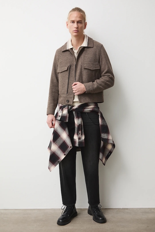 Medicine kurtka koszulowa bez kaptura brązowy RS26-KUM107