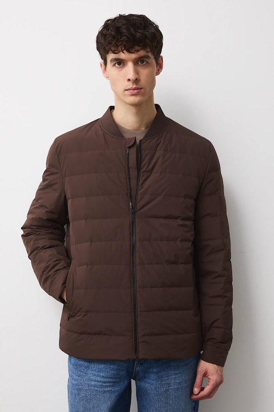Medicine kurtka puchowa brązowy RS26-KUM114