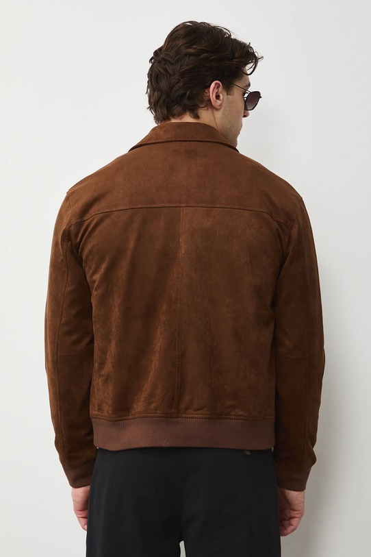 Oblečení Bunda pánská typ harrington plain RS26-KUM301 hnědá