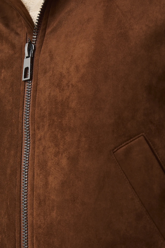 Bunda pánská typ harrington plain RS26-KUM301 hnědá