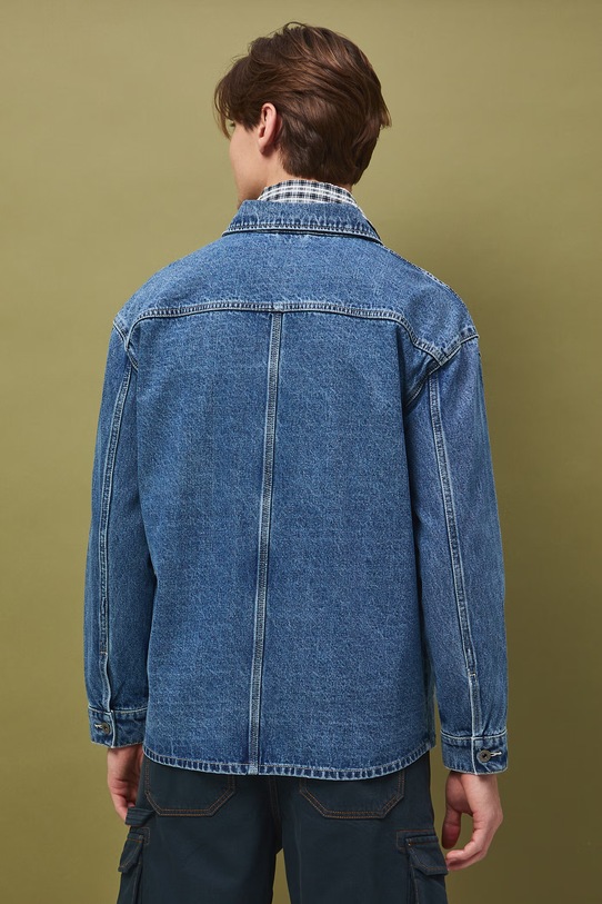 Oblečenie bunda pánska rifľová RS26-KUM512 modrá