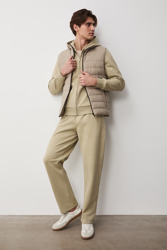 Medicine bezrękawnik męski beżowy RS26-KUM515