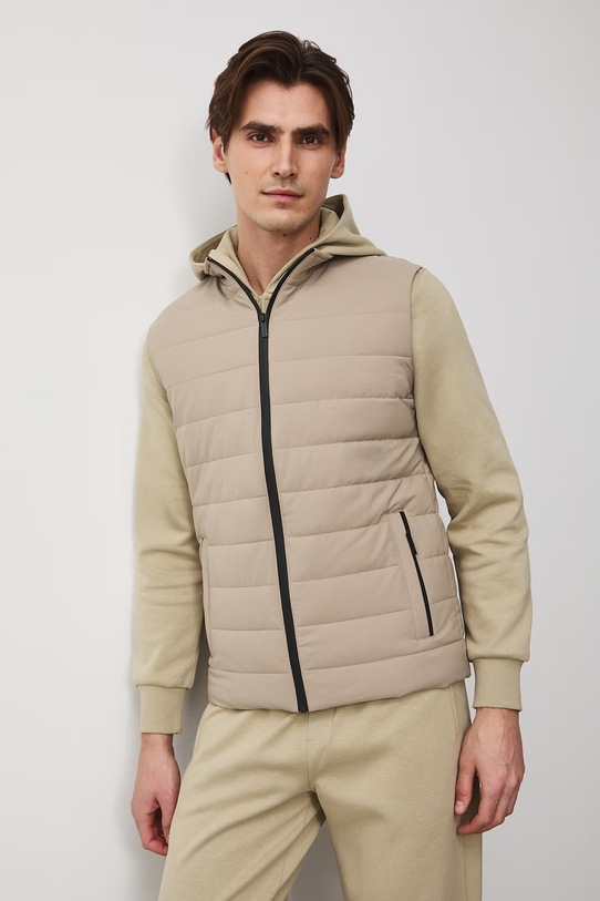 Medicine bezrękawnik męski RS26-KUM515 beżowy RS26