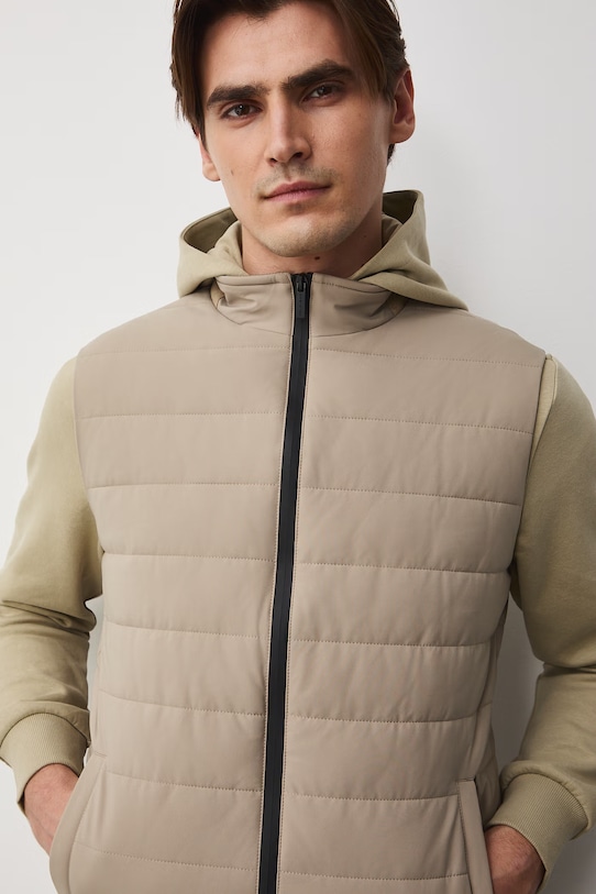 Medicine bezrękawnik męski beżowy RS26-KUM515