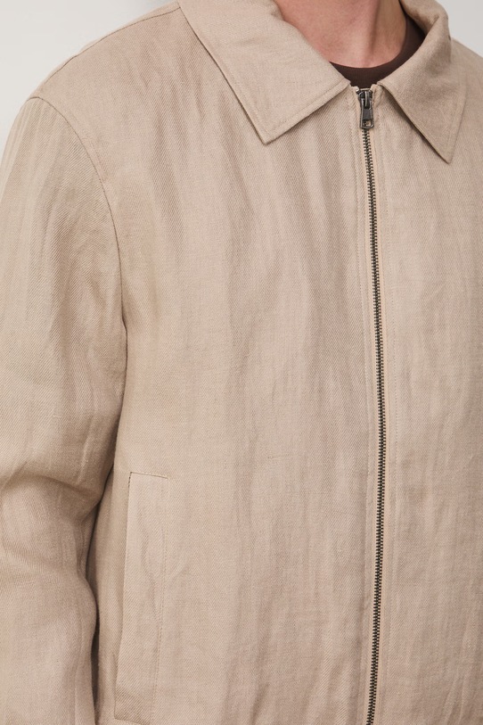 Medicine bomberka męska lniana RS26-KUM705 beżowy