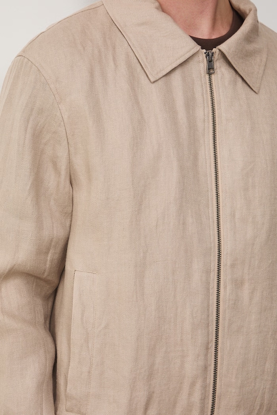 Medicine bomberka męska lniana RS26-KUM705 beżowy