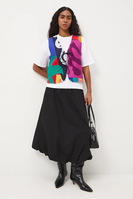 Odzież Kamizelka bawełniana damska z kolekcji Eviva L'arte RS26-KZD250 multicolor