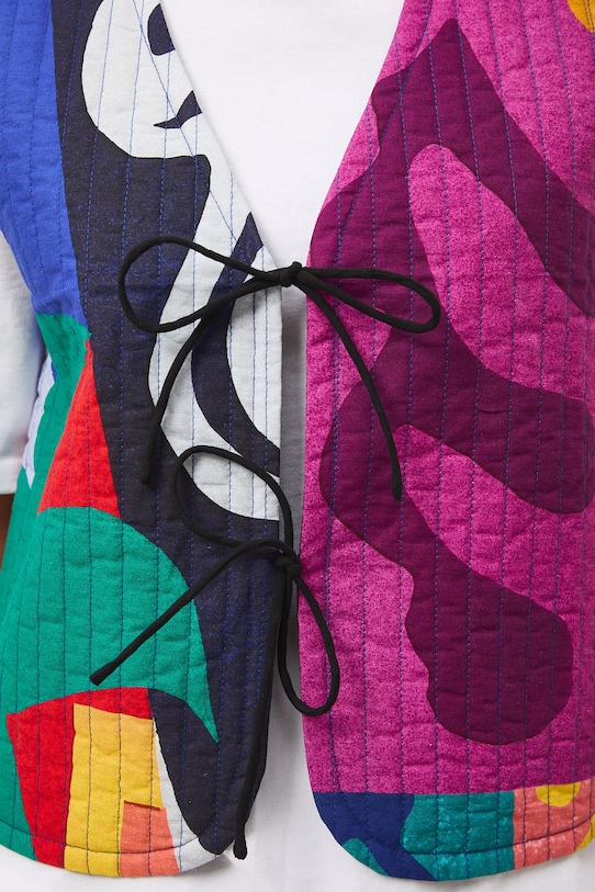 Kamizelka bawełniana damska z kolekcji Eviva L'arte RS26-KZD250