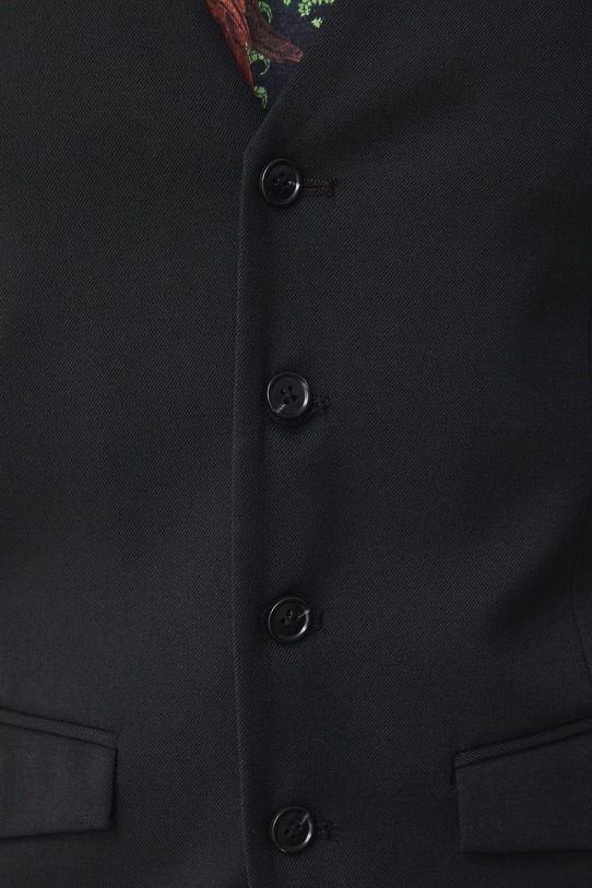 Medicine kamizelka jednorzędowa męska z dodatkiem wełny RS26-KZM624