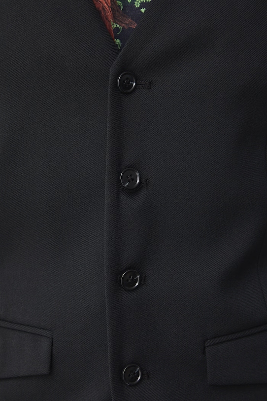 Medicine kamizelka jednorzędowa męska z dodatkiem wełny RS26-KZM624