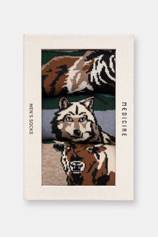 Medicine skarpety męskie 3-pack multicolor RS26-LBM850