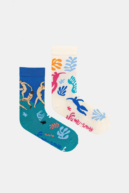 Medicine skarpetki bawełniane 2-pack skarpetki długie multicolor RS26-LGD250