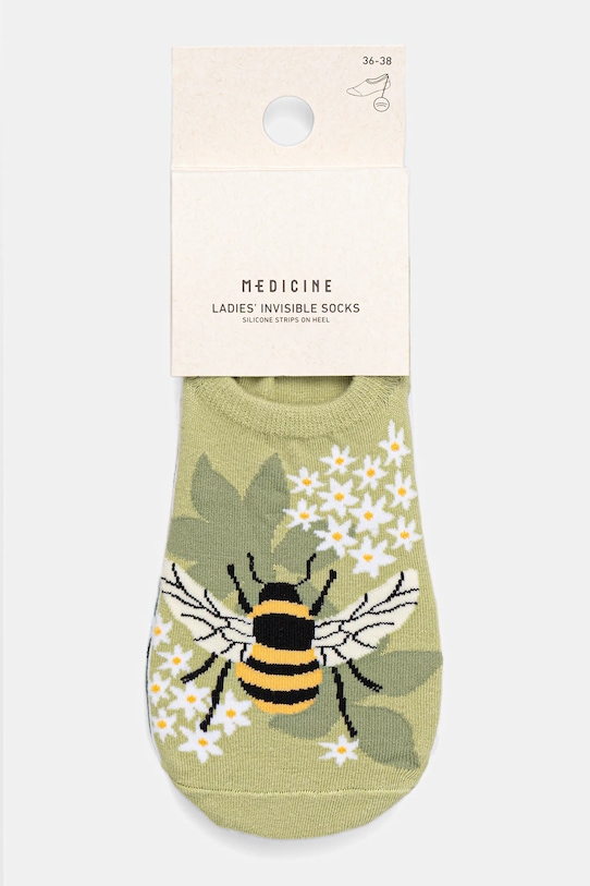 Oblečení Bavlněné ponožky dámské s motivem včel (3-pack) RS26-LGD306 vícebarevná