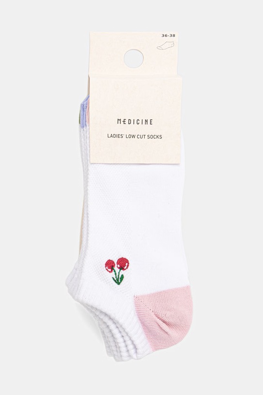 Odzież Medicine skarpety damskie 3-pack RS26-LGD517 biały