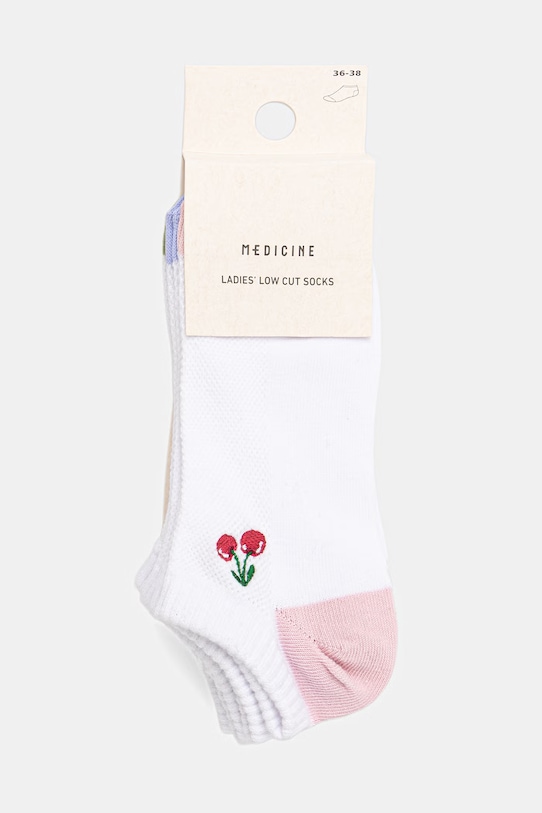 Odzież Medicine skarpety damskie 3-pack RS26-LGD517 biały