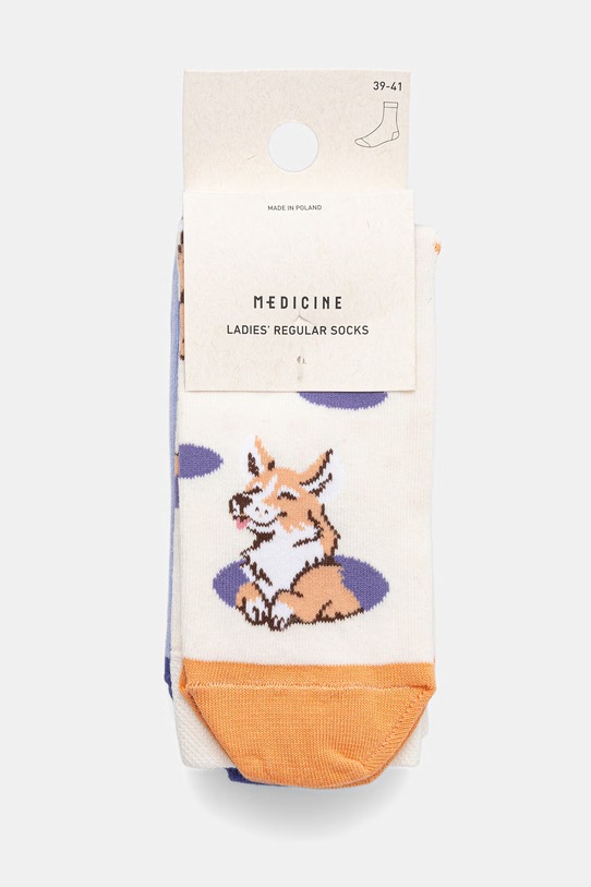 Odzież Medicine skarpetki bawełniane 2-pack RS26-LGD518 multicolor
