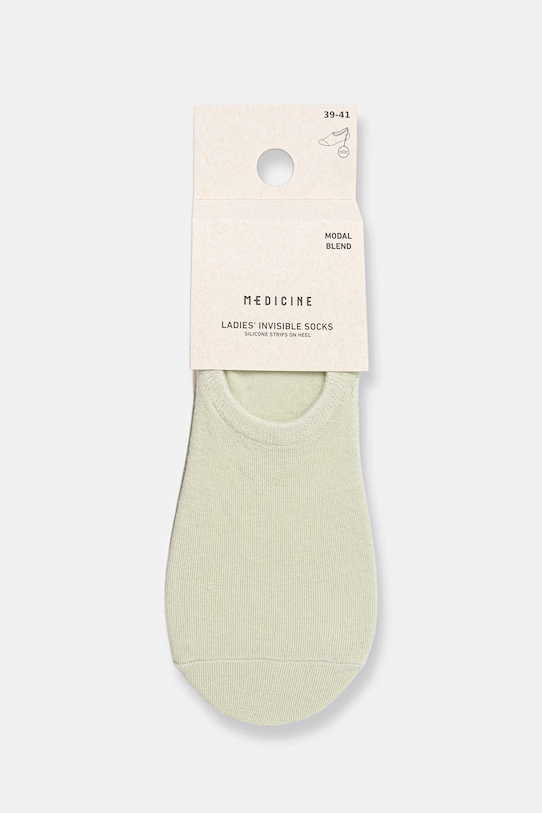 Odzież Medicine skarpety stopki damskie z modalem 3-pack RS26-LGD527 zielony