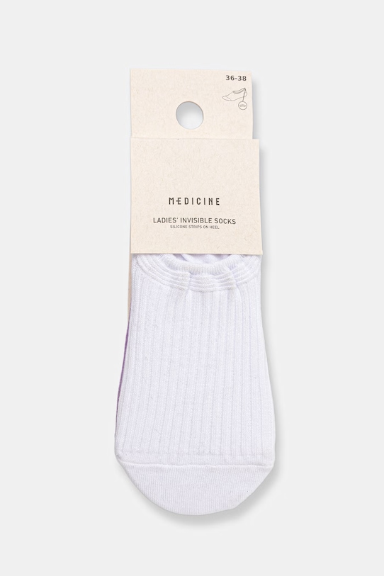 Odzież Skarpety stopki damskie bawełniane w prążki 3-pack RS26-LGD530 multicolor