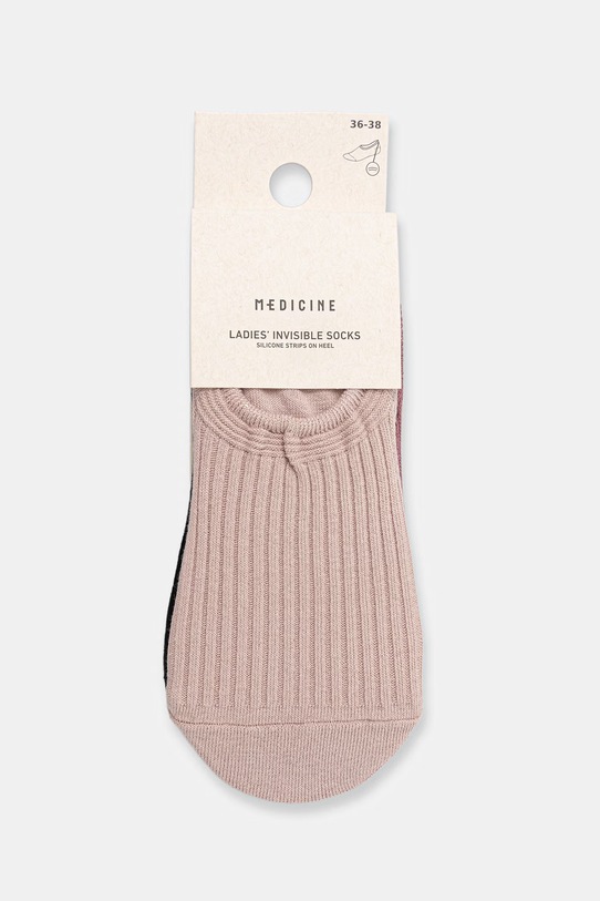 Odzież Medicine skarpety stopki damskie bawełniane 3-pack RS26-LGD531 multicolor