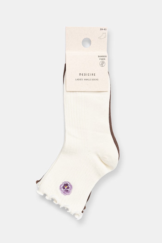 Medicine skarpety damskie z włókna bambusowego 2-pack multicolor RS26-LGD535