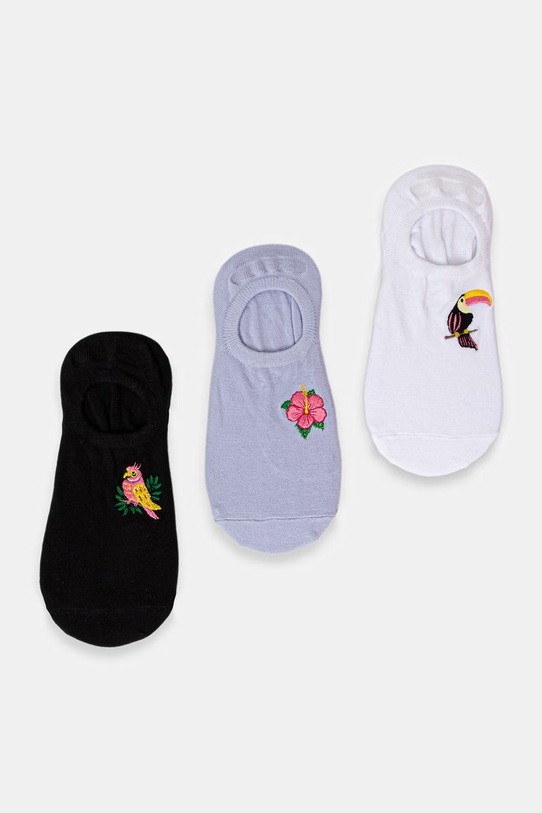 Medicine skarpety stopki damskie bawełniane 3-pack multicolor RS26-LGD700