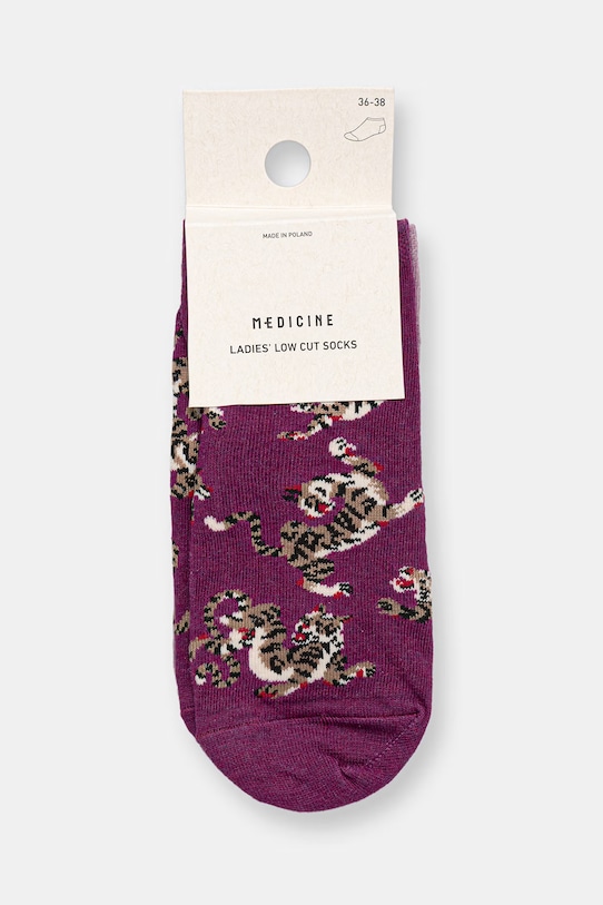 Odzież Skarpety damskie bawełniane z motywem zwierzęcym 2-pack RS26-LGD718 multicolor